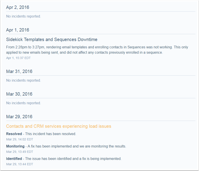 Issue Updates