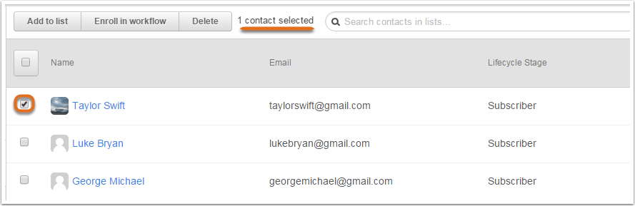 Add 1 contact